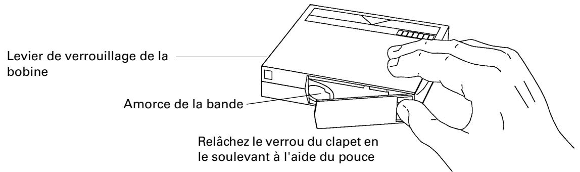 HP SURESTORE DLT 70 TAPE DRIVE - Inspection des cartouches avant chargement et après déchargement - 1