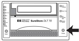 HP SURESTORE DLT 70 TAPE DRIVE - Attention - 1