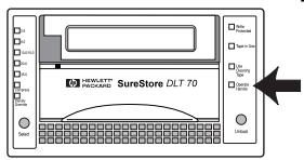 HP SURESTORE DLT 70 TAPE DRIVE - Auto-test à la mise sous tension - 1