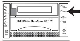 HP SURESTORE DLT 70 TAPE DRIVE - Pour sélectionner la densité et la compression : - 1