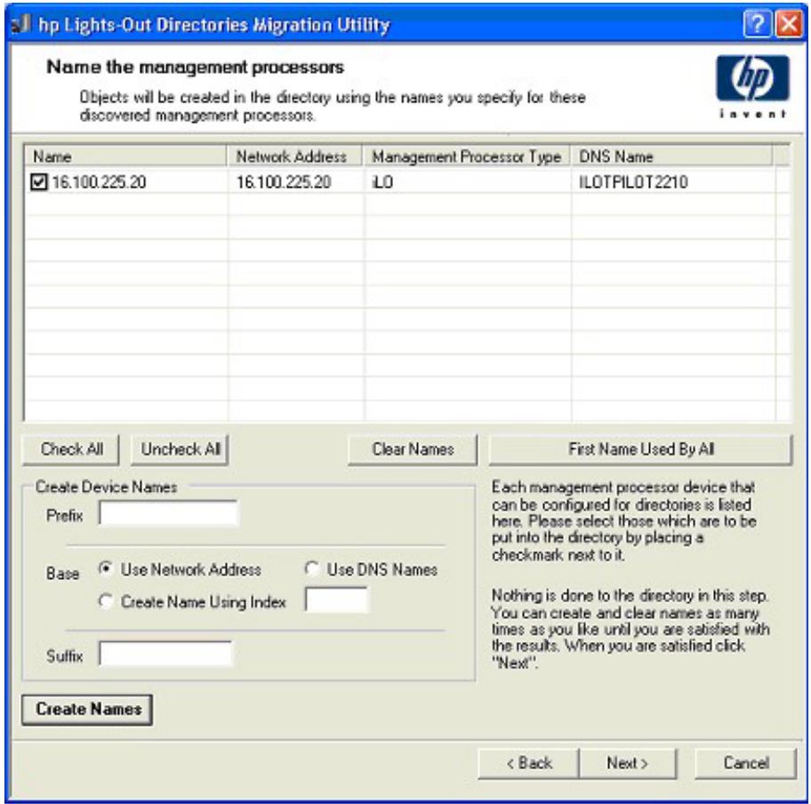 HP INTEGRATED LIGHTS-OUT (ILO 2) FEATURING ILO ADVANCED PACK - Attribution de noms aux processeurs de supervision - 1