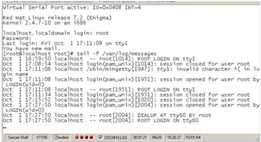 HP INTEGRATED LIGHTS-OUT (ILO 2) FEATURING ILO ADVANCED PACK - Utilisation d'une session Linux - 1