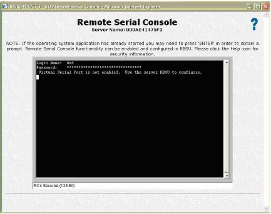 HP INTEGRATED LIGHTS-OUT (ILO 2) FEATURING ILO ADVANCED PACK - Remote Serial Console (Console série distante) - 1