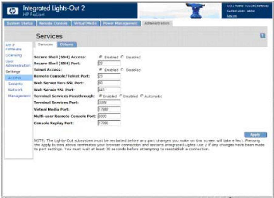 HP INTEGRATED LIGHTS-OUT (ILO 2) FEATURING ILO ADVANCED PACK - Configuration de l'accès à iLO 2 - 1