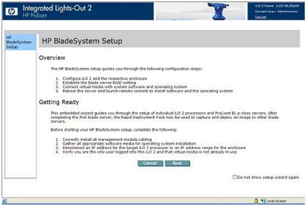 HP INTEGRATED LIGHTS-OUT (ILO 2) FEATURING ILO ADVANCED PACK - Installation HP BladeSystem - 1