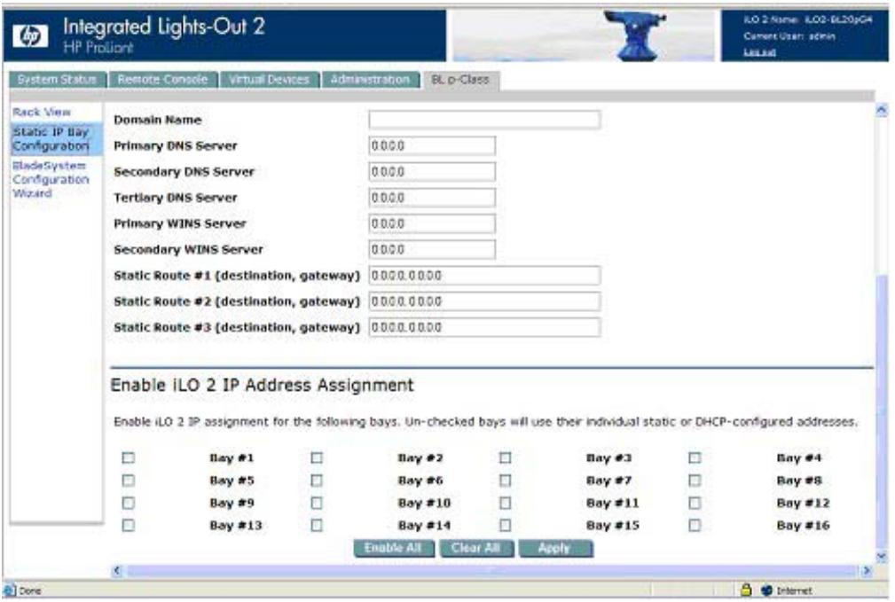 HP INTEGRATED LIGHTS-OUT (ILO 2) FEATURING ILO ADVANCED PACK - Définition des paramètres de configuration IP statique - 1