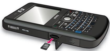 HP IPAQ 912C BUSINESS MESSENGER - Retrait d'une carte de stockage - 3