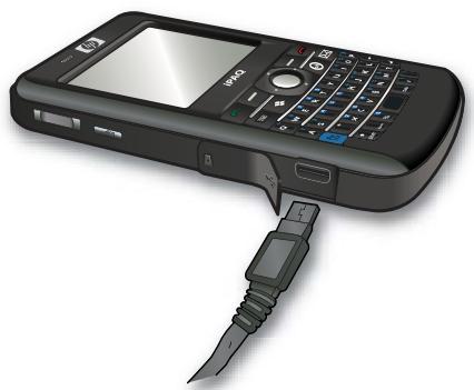 HP IPAQ 912C BUSINESS MESSENGER - Étape 3 : Charge de la batterie - 1
