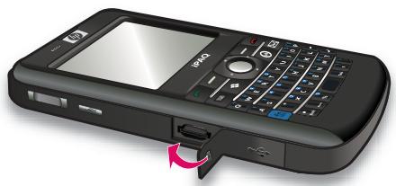 HP IPAQ 912C BUSINESS MESSENGER - Insertion d'une carte de stockage - 4