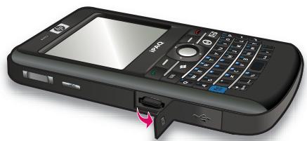 HP IPAQ 912C BUSINESS MESSENGER - Retrait d'une carte de stockage - 1