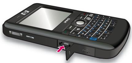 HP IPAQ 912C BUSINESS MESSENGER - Retrait d'une carte de stockage - 2