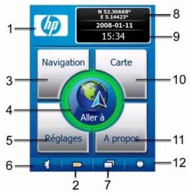 HP IPAQ 914 BUSINESS MESSENGER - Menu Principal - 1
