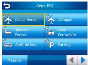 HP IPAQ 914 BUSINESS MESSENGER - Gérer la visibilité des POI intégrés - 4