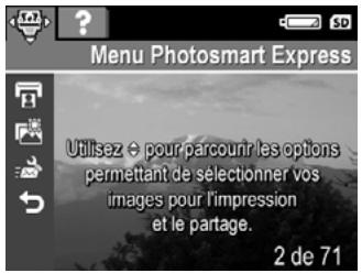 HP PHOTOSMART M525 - Sélection d'images à imprimer - 1