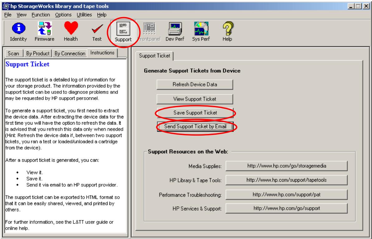 HP SURESTORE SCSI-FC BRIDGES - Comment envoyer un "support ticket" par e-mail ? - 1