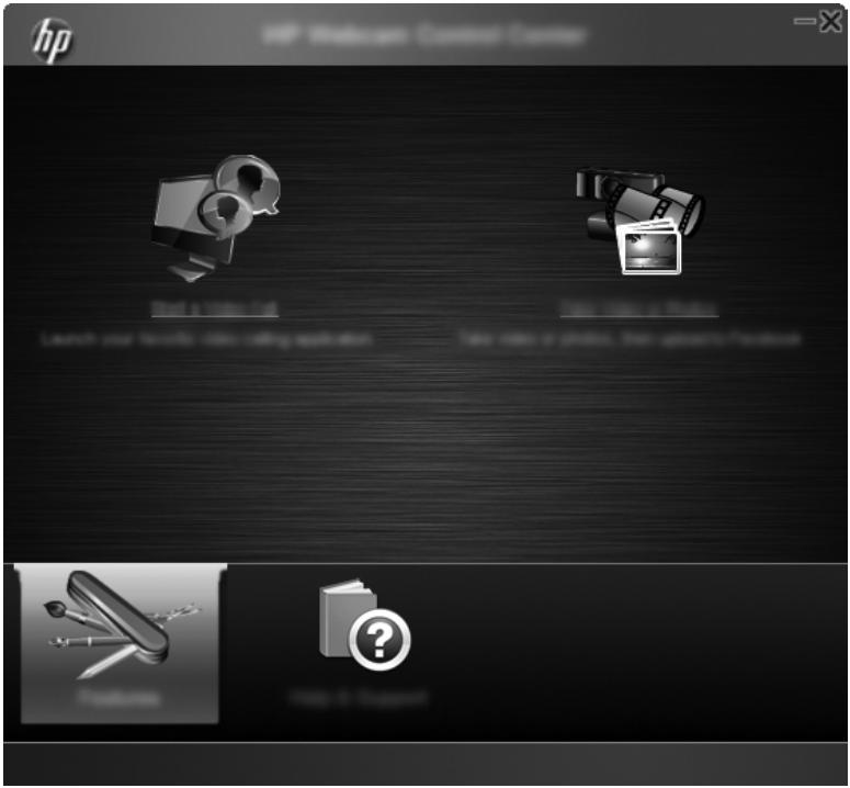 HP HD-2200 - Utilisation du Centre de contrôle de la webcam HP - 1