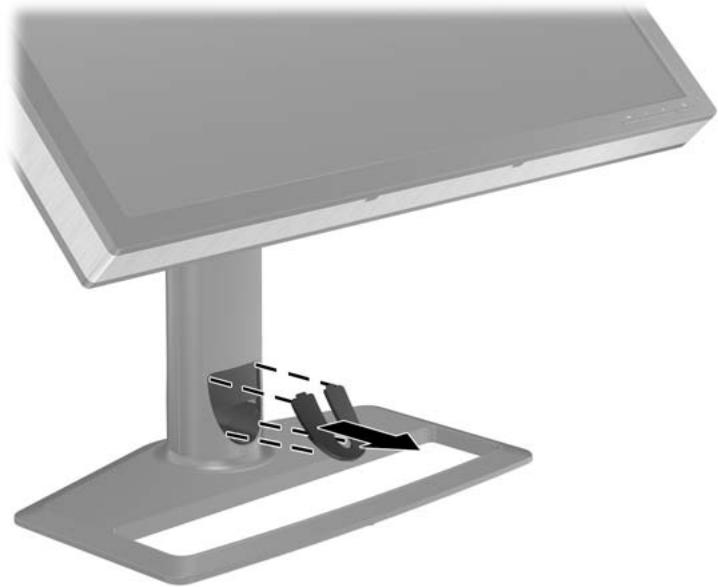 HP ZR2440W (XW477AT) - Acheminement et branchement des câbles - 1