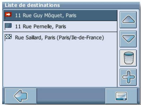 THOMSON GPS 280 - Préparation d'un itinéraire - 1