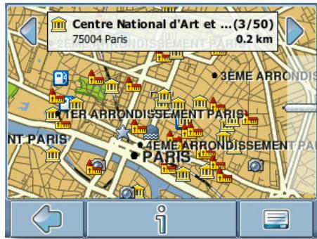 THOMSON GPS 280 - Choix d'un POI - 1