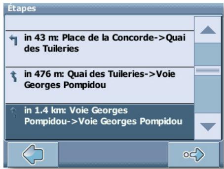 THOMSON GPS 280 - Préparation d'un itinéraire - 4