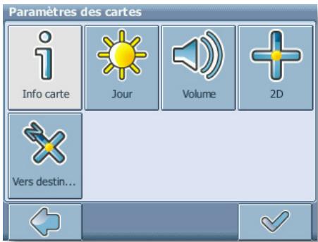 THOMSON GPS 280 - Paramètres des cartes - 1