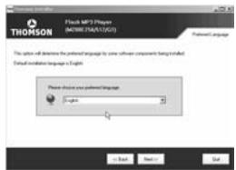 THOMSON M100G1K - Choix de la Langue - 1