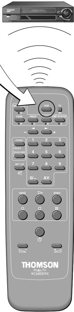 THOMSON VP 4850 F - COMMANDER le magnétoscope - 4
