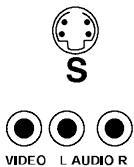 S VIDEO L AUDIO R