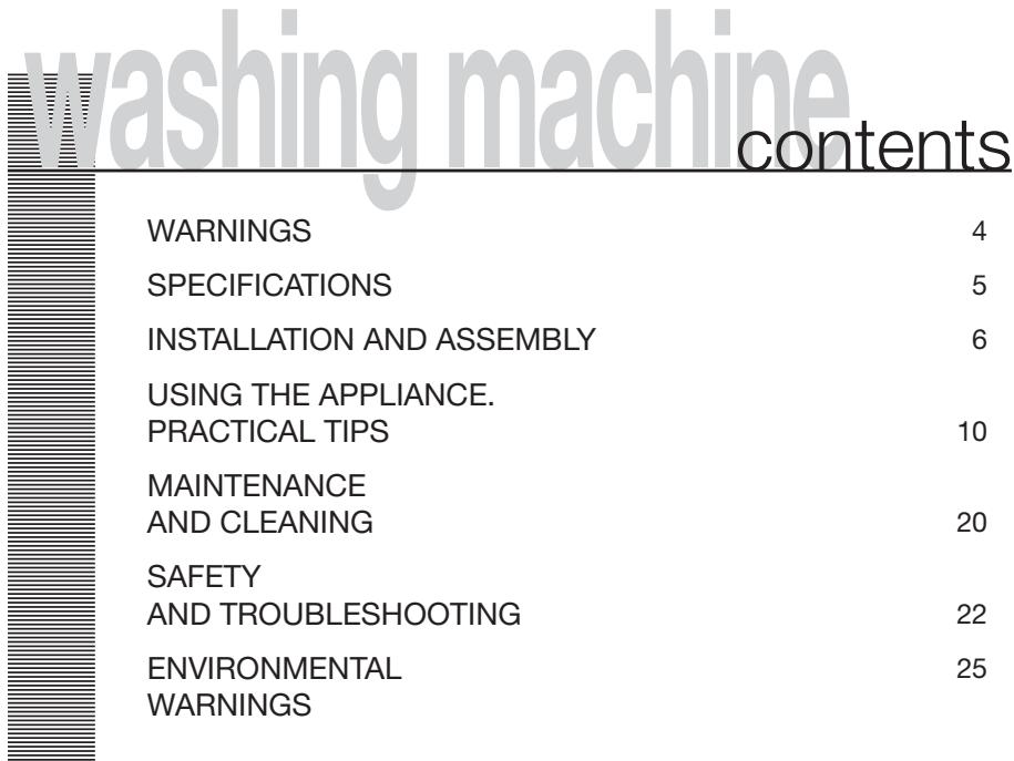 THOMSON WFIT6412I - Washer-dryer installation and operation manual Manuel d'st installation et d'utilisation de le lave-linge sechant Handbuch fur Einbau und Bedienung der Wasch- und Trockenmaschine - 2