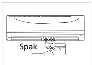 ZIBRO SC3231 - Justera den horisontella luftflödesriktningen (upp - ner) - 1