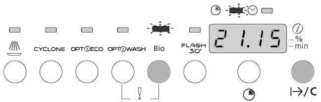 BRANDT AX545FXE1 - Wybór programu mycia - 2