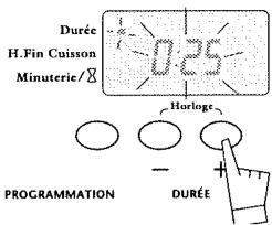 BRANDT MP4320VV - Faire une cuisson pendant une durée définie et avec une heure de fin de cuisson déterminée - 3