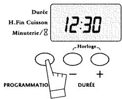 BRANDT MP4320VV - b) REMISE À L'HEURE DE L'HORLOGE - 4