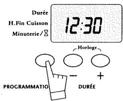 BRANDT MP4320VV - b) REMISE À L'HEURE DE L'HORLOGE - 1