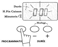 BRANDT MP4320VV - Faire une cuisson pendant une durée définie et avec une heure de fin de cuisson déterminée - 2