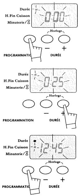BRANDT MP4330EX - Faire une cuisson pendant une durée définie et avec une heure de fin de cuisson déterminée - 2