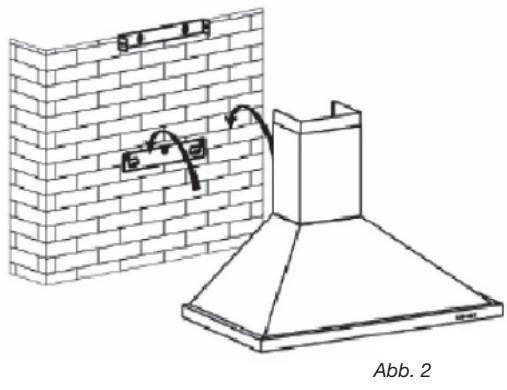 BRANDT AD 1006 B, AD 1006 W, AD 1006 X - Befestigung an der Wand: - 2