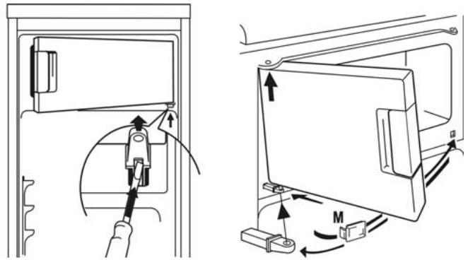 BRANDT TF12700 - REVERSING THE ICE-BOX DOOR DIRECTION - 1
