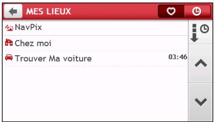 MIO SPIRIT 7550 - Comment naviguer vers un lieu que j'ai enregistré? - 1