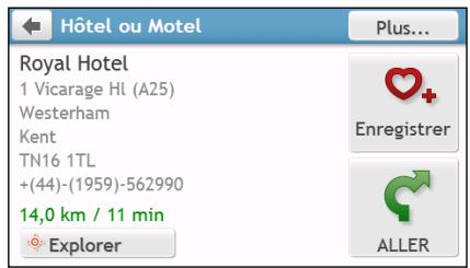 MIO SPIRIT 7550 - L'écran liste des CI s'affiche. appuyez sur l'élement désiré dans la liste. - 3