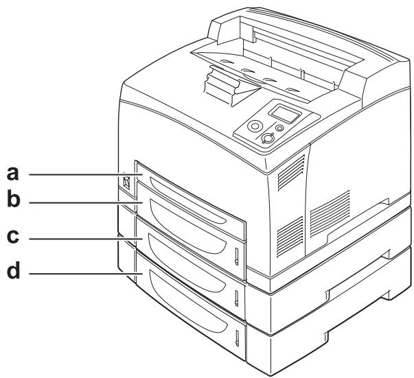 EPSON ACULASER M4000DN - Bourrage papier BM a, bourrage papier C1 a, bourrage papier C2 a, bourrage papier C3 a (tous les bacs et le capot a) - 2