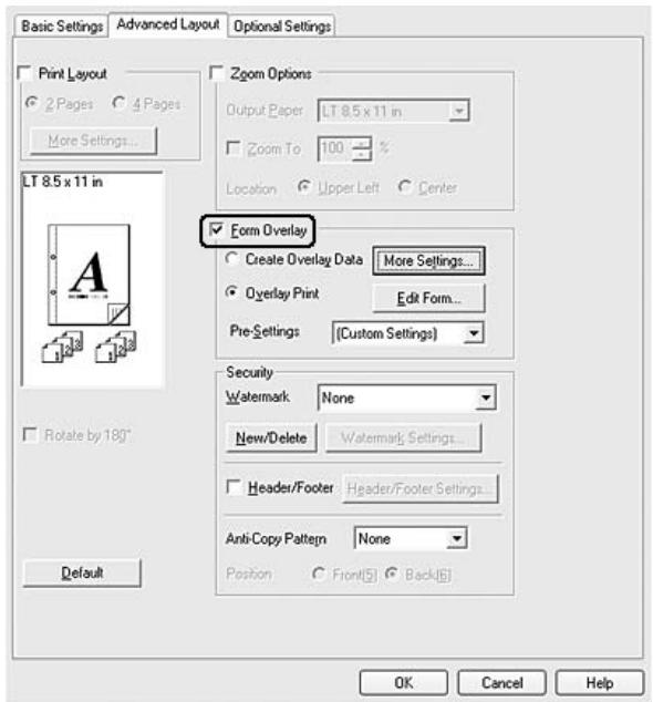 EPSON ACULASER M4000DN - Création d'un fond de page - 1