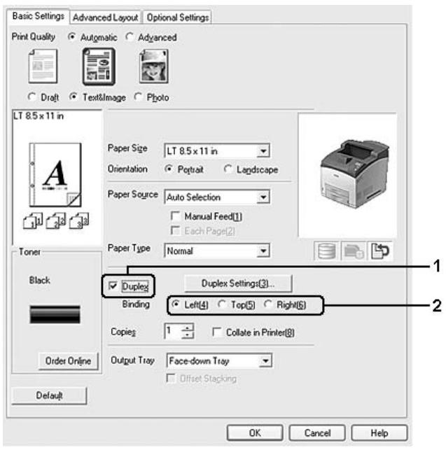 EPSON ACULASER M4000DN - Impression recto verso (avec l'unité recto verso) - 1