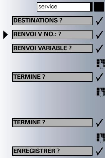 SIEMENS OPTISET E ADVANCE - Mémoriser la destination pour un autre téléphone / activer le renvoi - 1