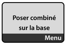 SIEMENS A585 - Placer le combiné sur la base et l'inscrire. - 1