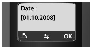 SIEMENS A585 - Réglage de la date et de l'heure - 5