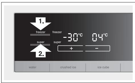 SIEMENS KA62DV71/01 - Activer la supercongélation - 1
