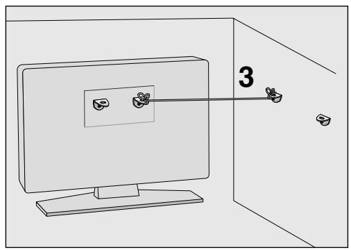 LG M4210N-B21 - Comment fixer le système de montage au mur pour éviter la chute du téléviseur - 2