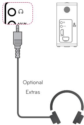 LG PG60G - Anschluss von Kopfhörern - 1