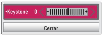 LG PG60G - Uso de la funciona Keystone - 1